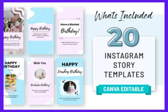 best Birthday Instagram Story Template